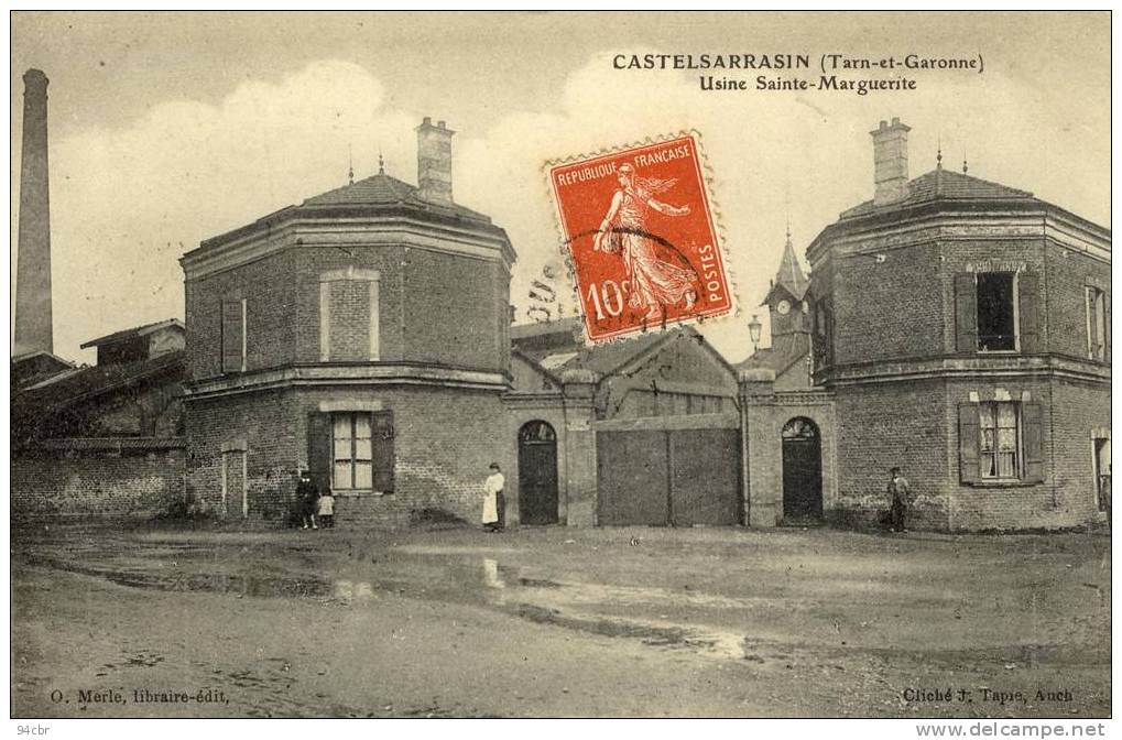 CPA (82) CASTELSARRASIN   Usine Sainte Marguerite - Castelsarrasin