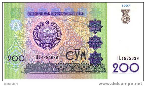 OUZBEKISTAN   200 Sum   Daté De 1997   Pick 80     ***** BILLET  NEUF ***** - Uzbekistán