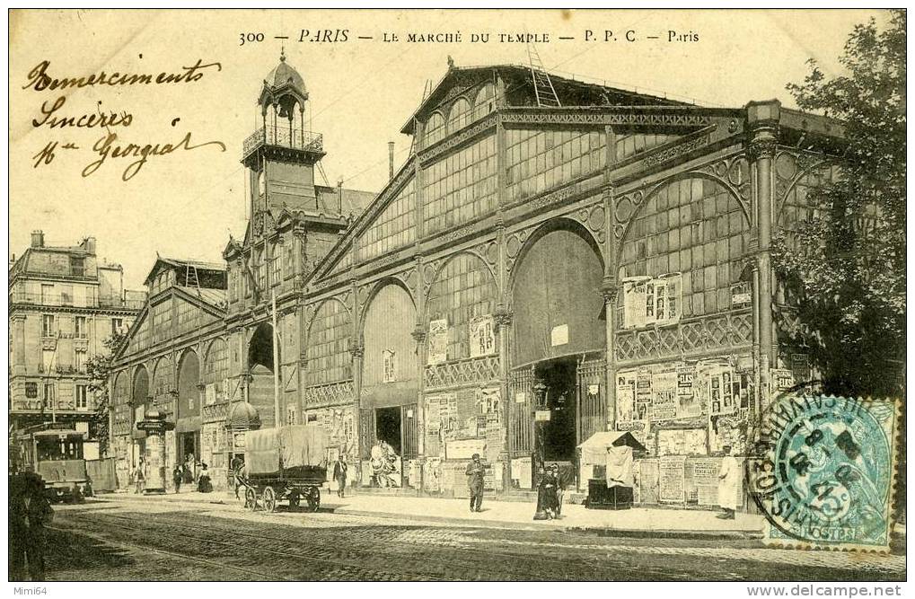 75 .  PARIS . 13 Em  ARRT .  LE  MARCHE DU TEMPLE . - Arrondissement: 13