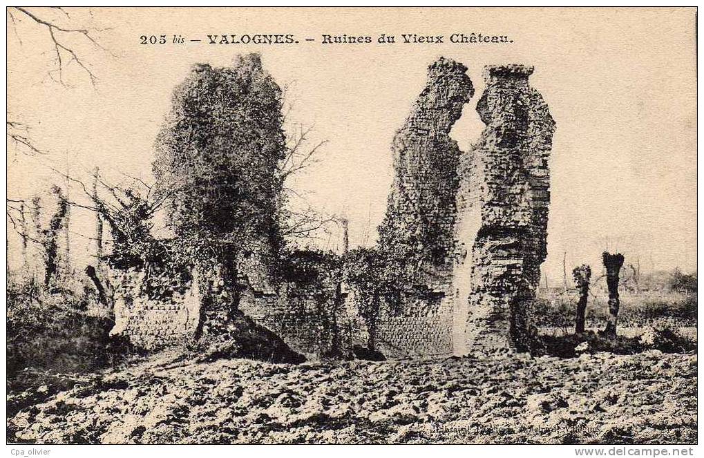 50 VALOGNES Chateau, Ruines, Ed Brochard 205 Bis, 190? - Valognes