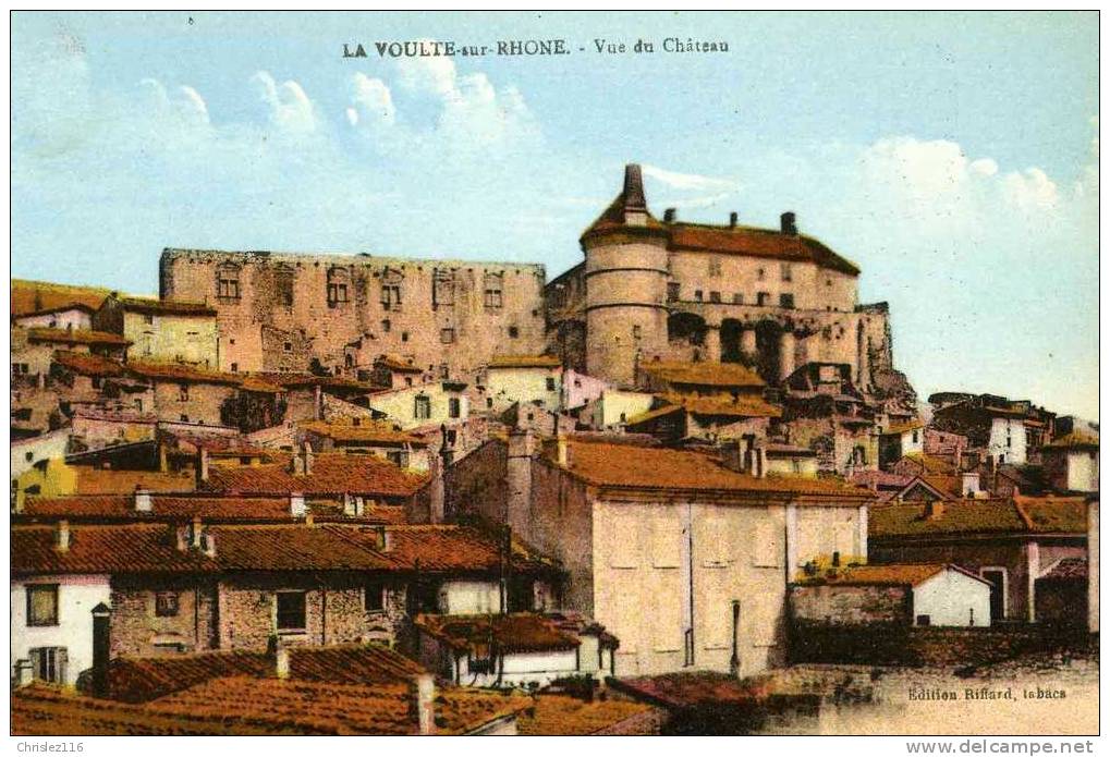 07 LA VOULTE SUR RHONE Vue Du Château  Beau Plan Couleur - La Voulte-sur-Rhône