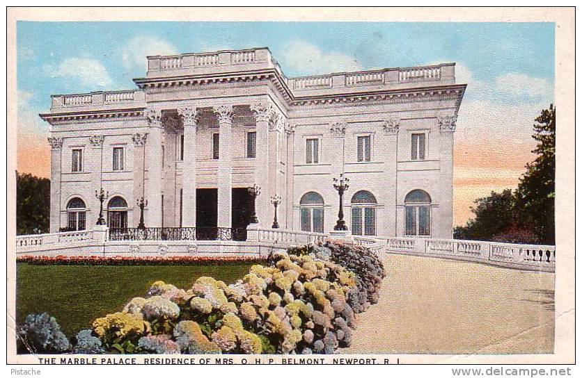 Newport RI - Belmont Marble Palace - 1936 - Residence Architecture - Neuve Mint - Newport