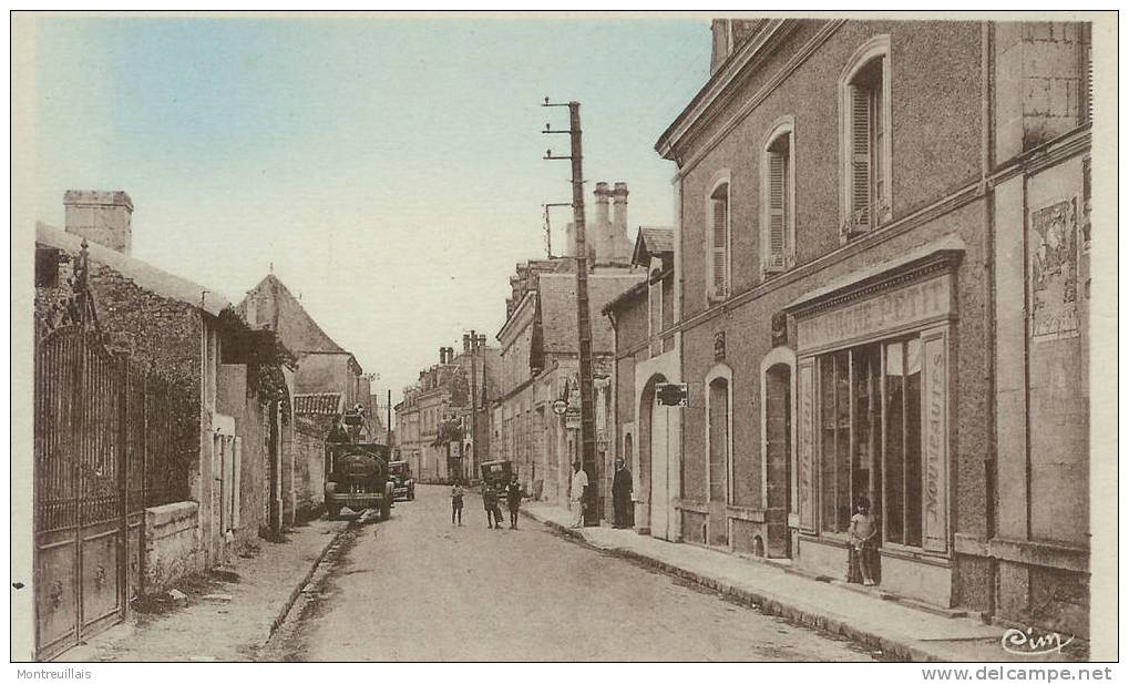 SCORBE-CAIRVAUX, Rue Principale, Route De Lencloître, Carte Neuve Colorisée - Scorbe Clairvaux