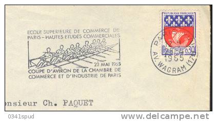 1965 France . 75 Paris    Aviron Rowing Canottaggio - Canottaggio