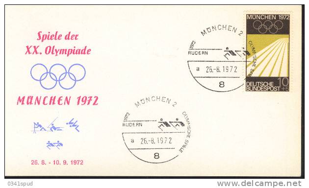 Jeux Olympiques 1972    Aviron Rowing Canottaggio - Canottaggio