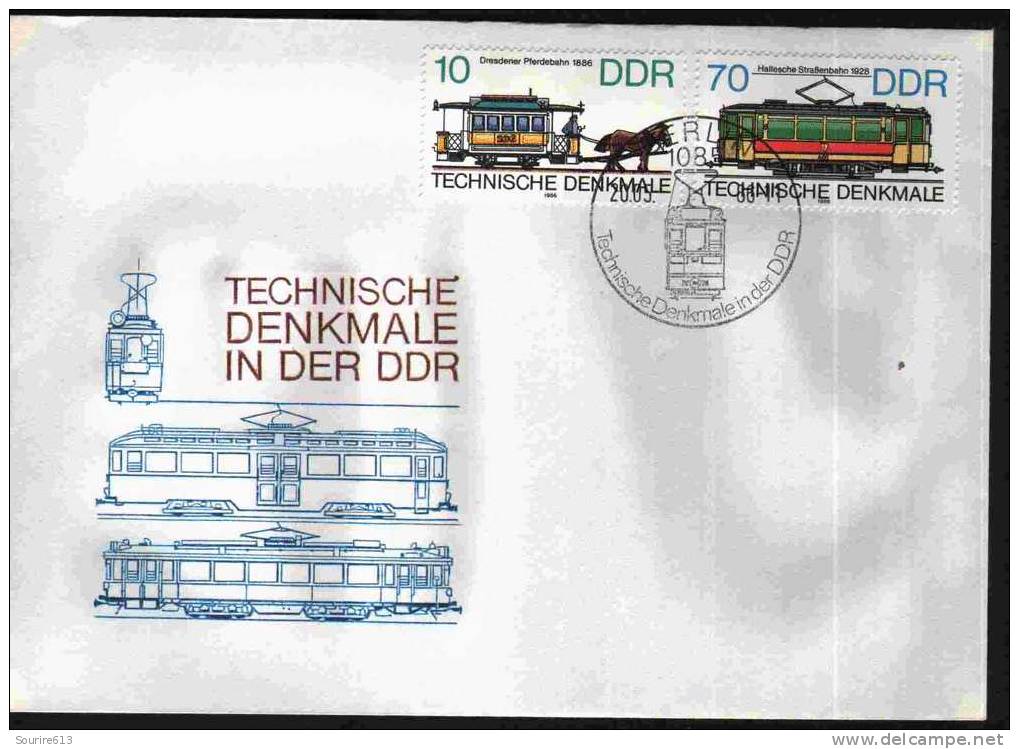 Fdc DDR 1986 Tramways - Tramways
