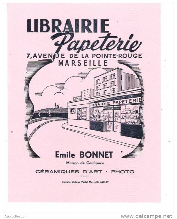 LIBRAIRIE PHOTO  BONNET .MARSEILLE - L