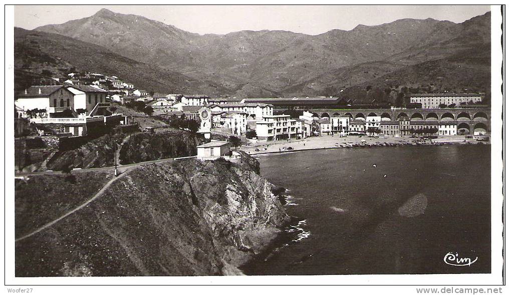 Cpsm Noir Et Blanc Dentelé: CERBERE Vue Générale - Cerbere