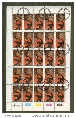 RSA 1981 CTO Full Sheet Stamps Anti Cancer 589 - Handicaps