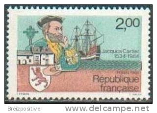 France 1984 - Jacques Cartier - émission Commune Avec Canada / Joint Issue With Canada - MNH - Joint Issues