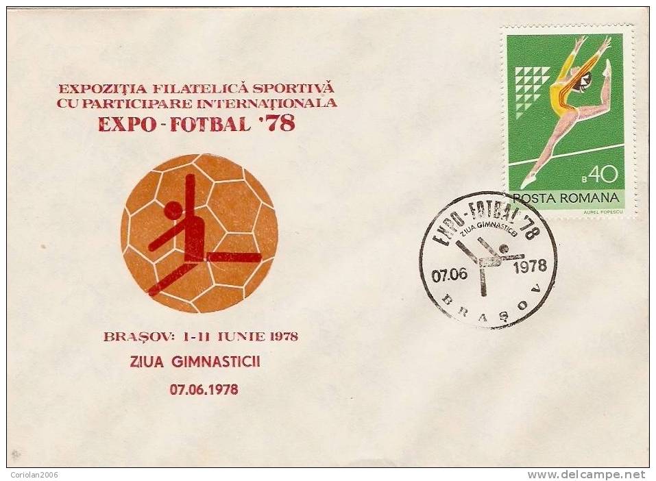 Romania /special Cover With Special Cancellation - Gymnastics