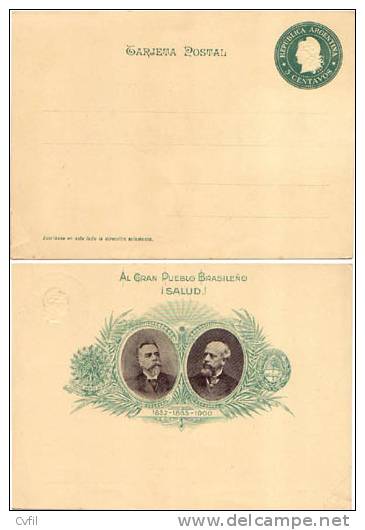 ARGENTINA 1900 - COMMEMORATIVE ENTIRE POSTAL CARD - Entiers Postaux