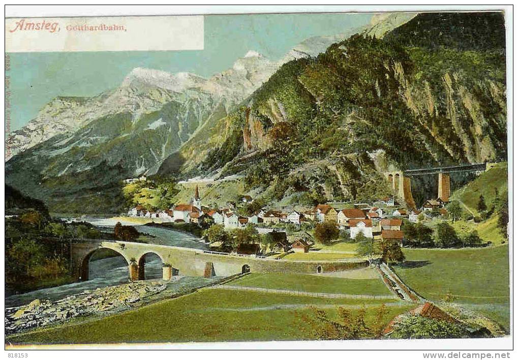 Amsteg , Gotthardbahn - Steg