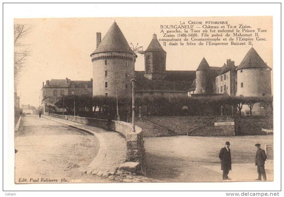 BOURGANEUF 23 CHATEAU ET TOUR ZIZIM ANIMATION BELLE CARTE CREUSE - Bourganeuf