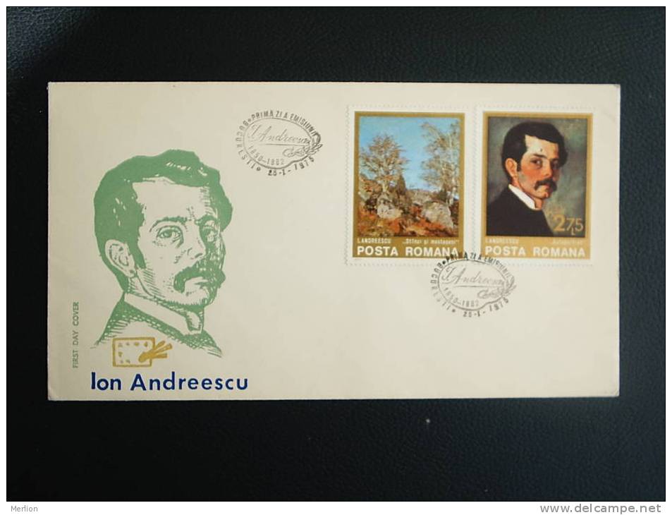 FDC -Romania- Ion Andreescu -painters     VF 1975  D13718 - FDC