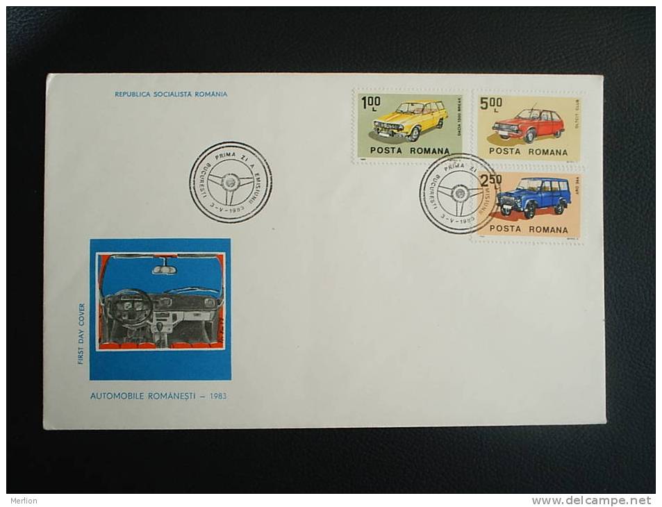 FDC -Romania- Automobile  VF 1983  D13728 - FDC