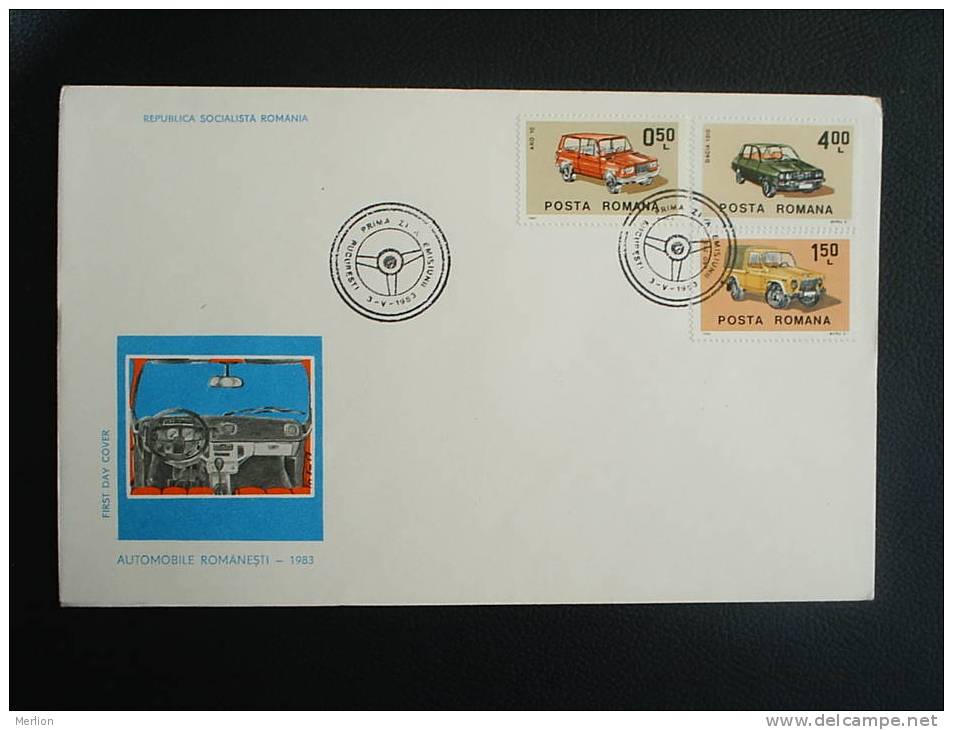 FDC -Romania- Automobile  VF 1983  D13729 - FDC