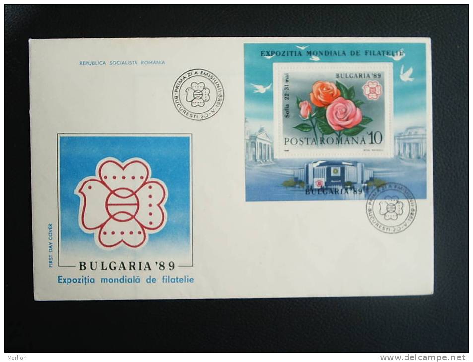 FDC -Romania- Bulgaria   VF 1989  D13734 - FDC