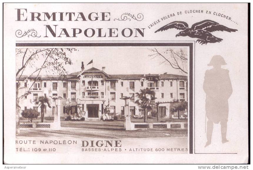 ERMITAGE NAPOLEON - DIGNE - CPA TBE RARE - Digne