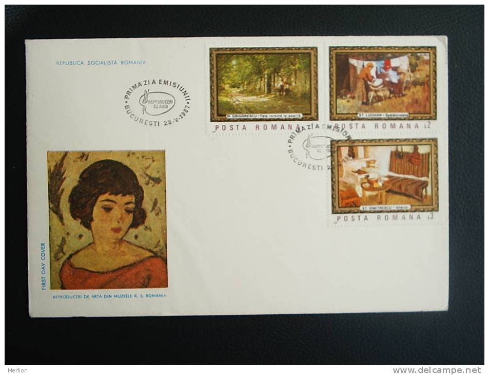 FDC -Romania- Art -Painters -    VF 1987  D13738 - FDC