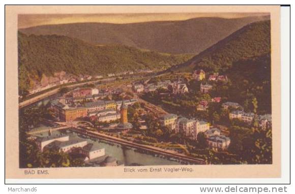 BAD EMS . BLICK VOM ERNST VOGLER WEG - Bad Ems