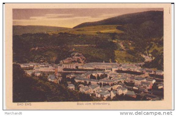 BAD EMS . BLICK VOM WINTERSBERG - Bad Ems