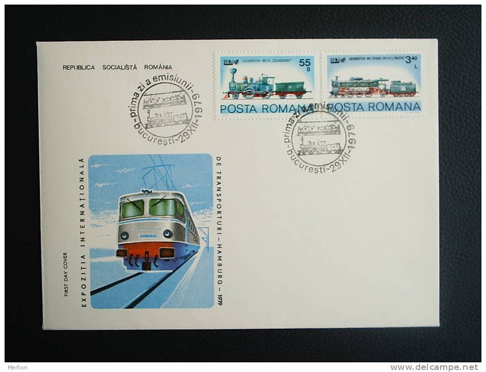 FDC -Romania-Train , Transportation -Hamburg    VF  1979  D13752 - FDC