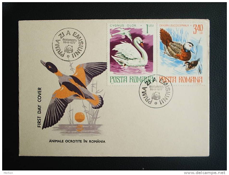 FDC -Romania -Wild Animals      VF  1977  D13762 - FDC