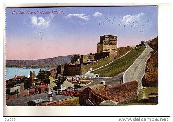 GOOD OLD POSTCARD - GIBRALTAR - Old Moorish Castle - Gibilterra