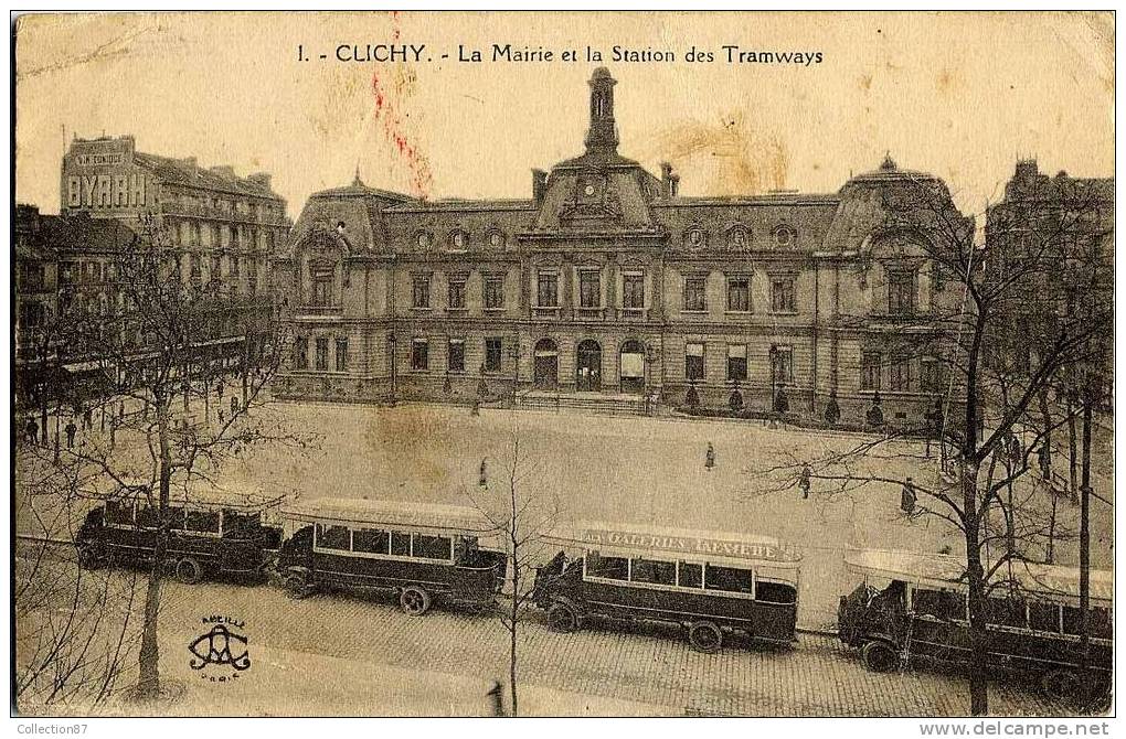 92 - HAUTS De SEINE - CLICHY - MAIRIE - STATION De TRAMWAY - AUTOBUS - - Clichy