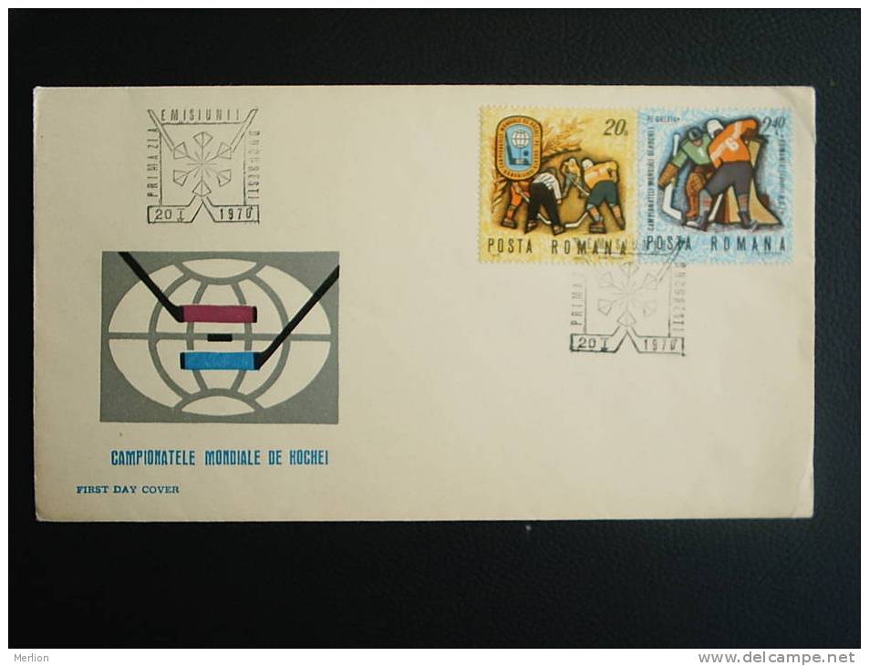 FDC -Romania - Hockey  VF  1970  D13777 - FDC