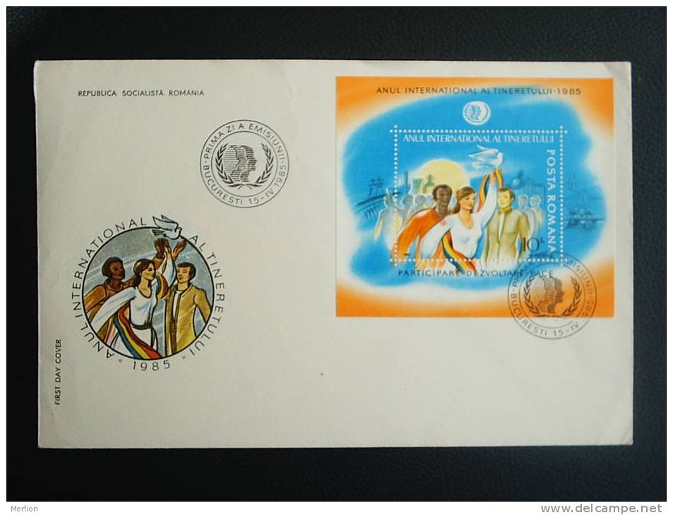 FDC -Romania - Year Of Youth's  VF  1985  D13778 - FDC