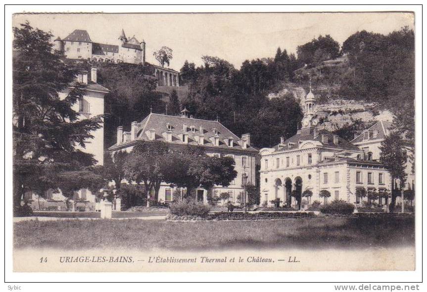 URIAGE LES BAINS - L'établissement Thermal Et Le Château (1913) - Uriage