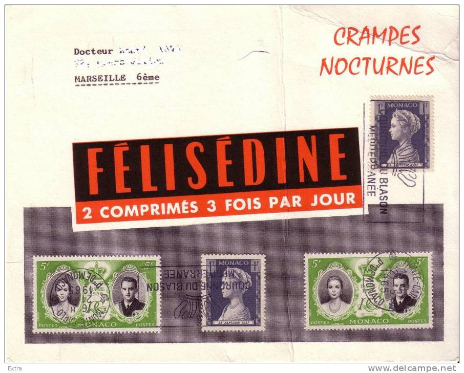 CARTE AVEC PUBLICITE FELISEDINE Rare! - Postmarks