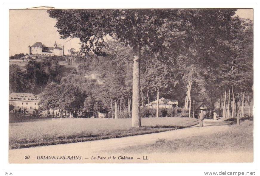 URIAGE LES BAINS - Le Parc Et Le Château (1913) - Uriage