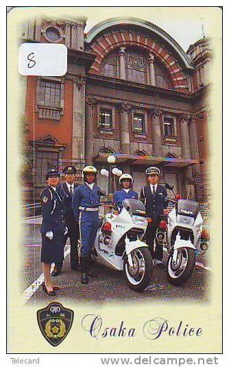 TELEFONKARTE Télécarte Polizei (8)  Police - Motorrad - Police Motorcycle - Phonecard Japan Telefonkarte Japon - Polizia