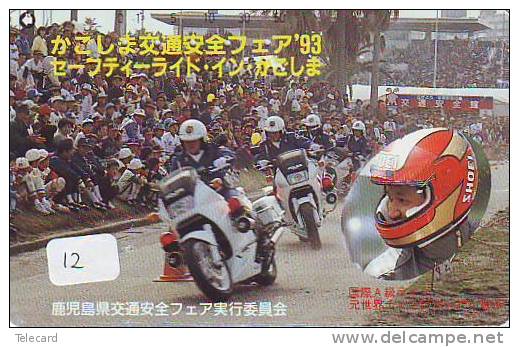 TELEFONKARTE Télécarte Polizei (12)  Police - Motorrad - Police Motorcycle - Phonecard Japan Telefonkarte Japon - Police