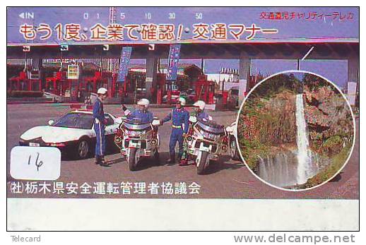 Télécarte Polizei (16)  Police - Motorrad - Police Motorcycle - Phonecard Japan Telefonkarte Japon - Police