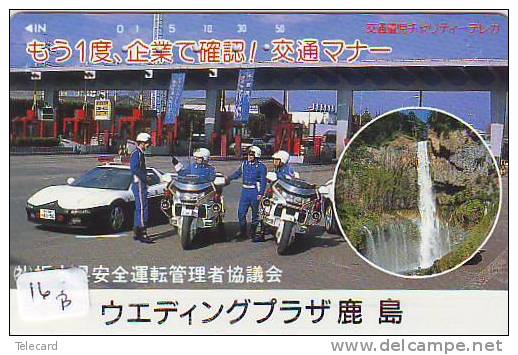 TELEFONKARTE Télécarte Polizei (16b)  Police - Motorrad - Police Motorcycle - Phonecard Japan Telefonkarte Japon - Police