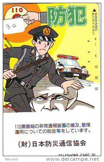 TELEFONKARTE Télécarte Polizei (30)  Police - Motorrad - Police Motorcycle - Phonecard Japan Telefonkarte Japon - Police