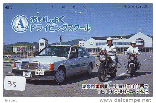 TELEFONKARTE Télécarte Polizei (38)  Police - Motorrad - Police Motorcycle - Phonecard Japan Telefonkarte Japon - Policia