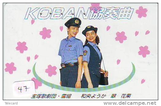 TELEFONKARTE Télécarte Polizei (47)  Police -  Phonecard Japan Telefonkarte Japon - Police