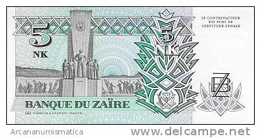 ZAIRE 5 NOVVEAUK MAKUTA  24-6-1993 KM#48   SC/UNC/PLANCHA    DL-2537 - Zaïre