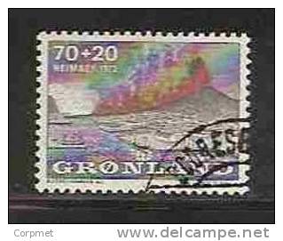 VOLCANO And HEIMAEY TOWN - GREENLAND -  Yvert # 74 - VF USED - Volcanos