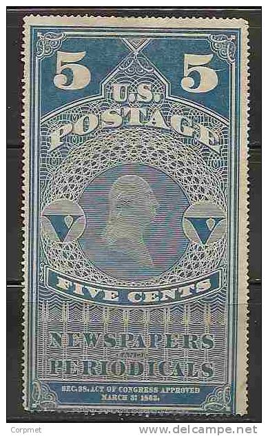 USA - NEWSPAPER 1865 - SCOTT # PR4 - Newspaper & Periodical