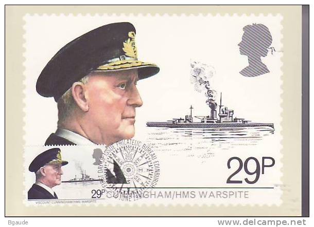 G B  CARTE MAXIMUM NUM.YVERT 1051 PATRIMOINE MARITIME - Cartes PHQ