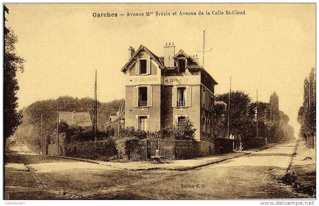 92 - HAUTS De SEINE - GARCHES - AVENUE Mal BREZIN - VILLA - ENTREPRISE De MACONNERIE E. JARRIGEON - Garches