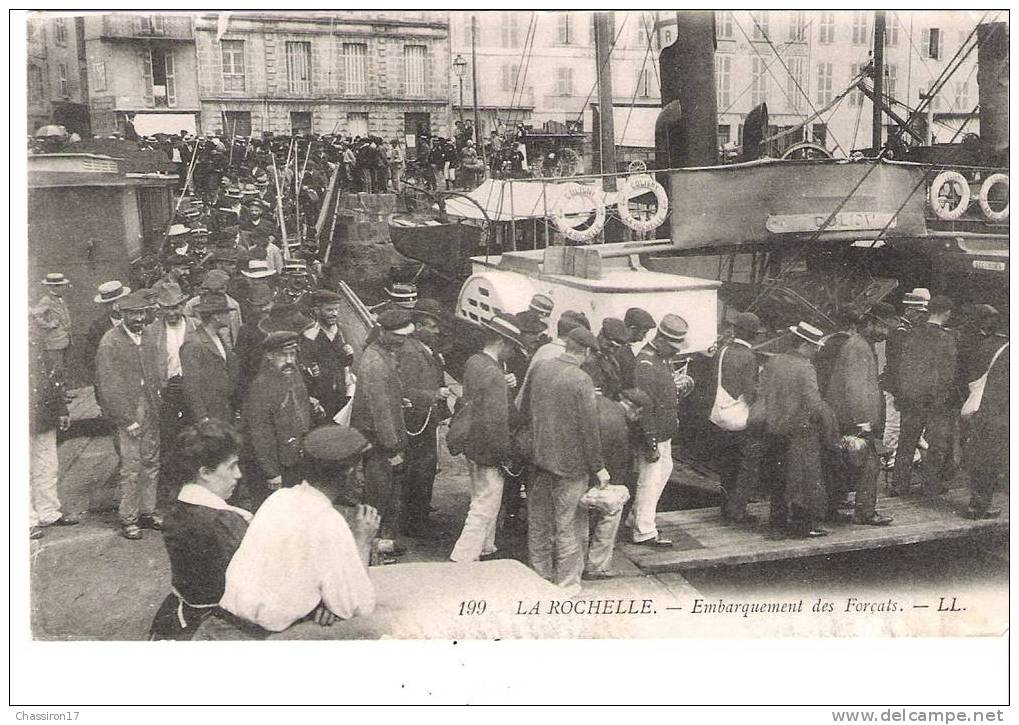 17 - LA ROCHELLE - Embarquement Des Forçats - Bagne & Bagnards