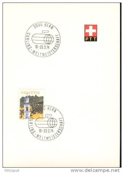 1974 Suisse Bern Curling  Champ Monde - Winter (Other)