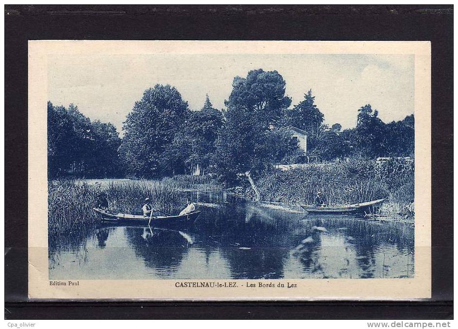 34 CASTELNAU LE LEZ Bords Du Lez, Anime, Barques, Ed Paul, 194? - Castelnau Le Lez